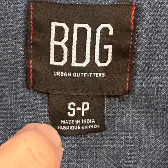 Urban Outfitters’ BDG multi-wash blue patchwork-style denim shirt - Picture 3 of 4